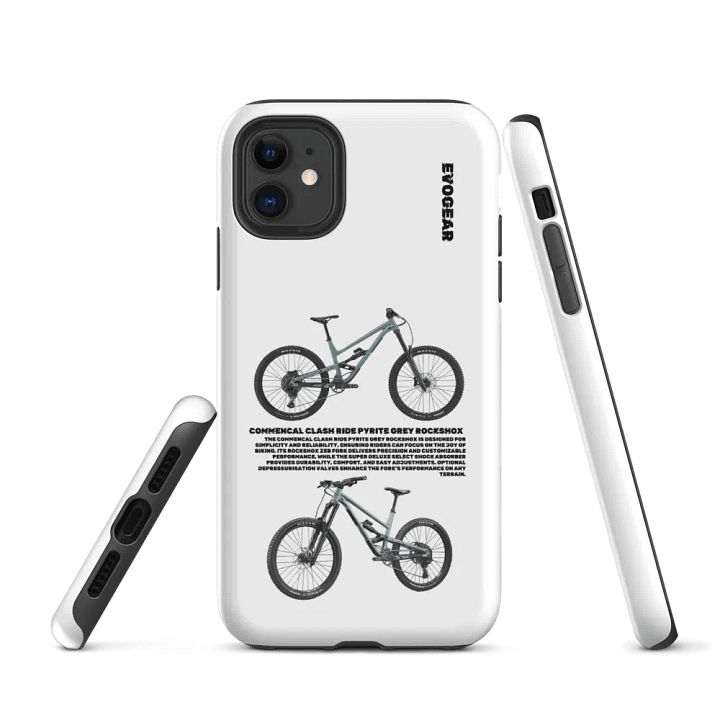 White Clash Ride Pyrite Grey Rockshox iPhone Case product image (1)