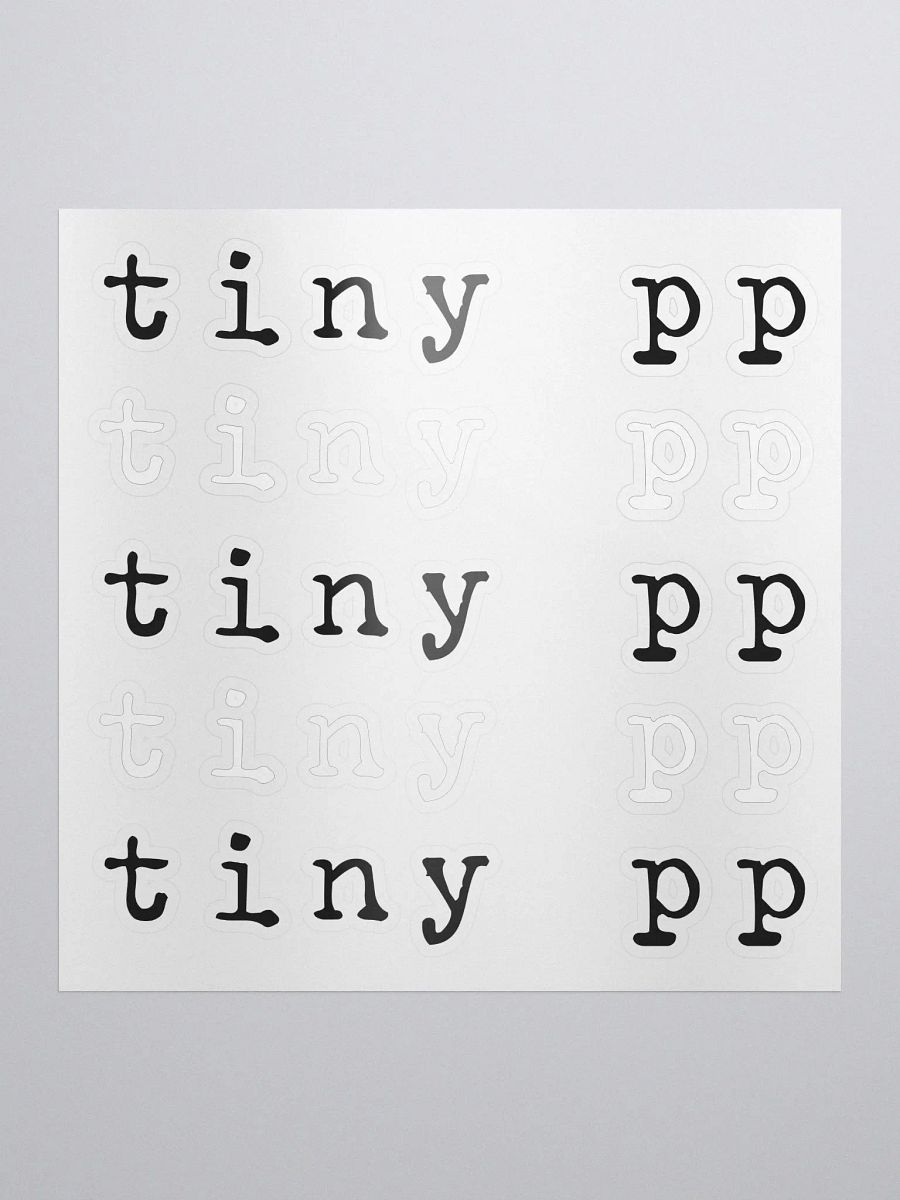 Tiny PP Kiss Cut Stickers product image (1)