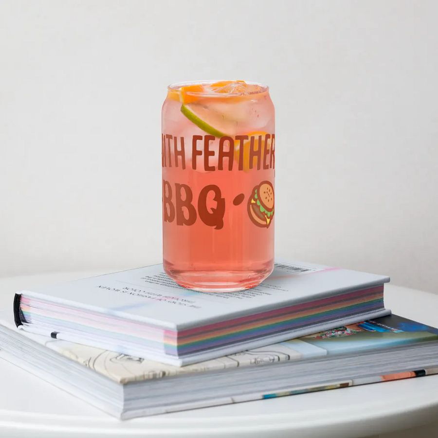 Fun with Feather BBQ Glass product image (4)