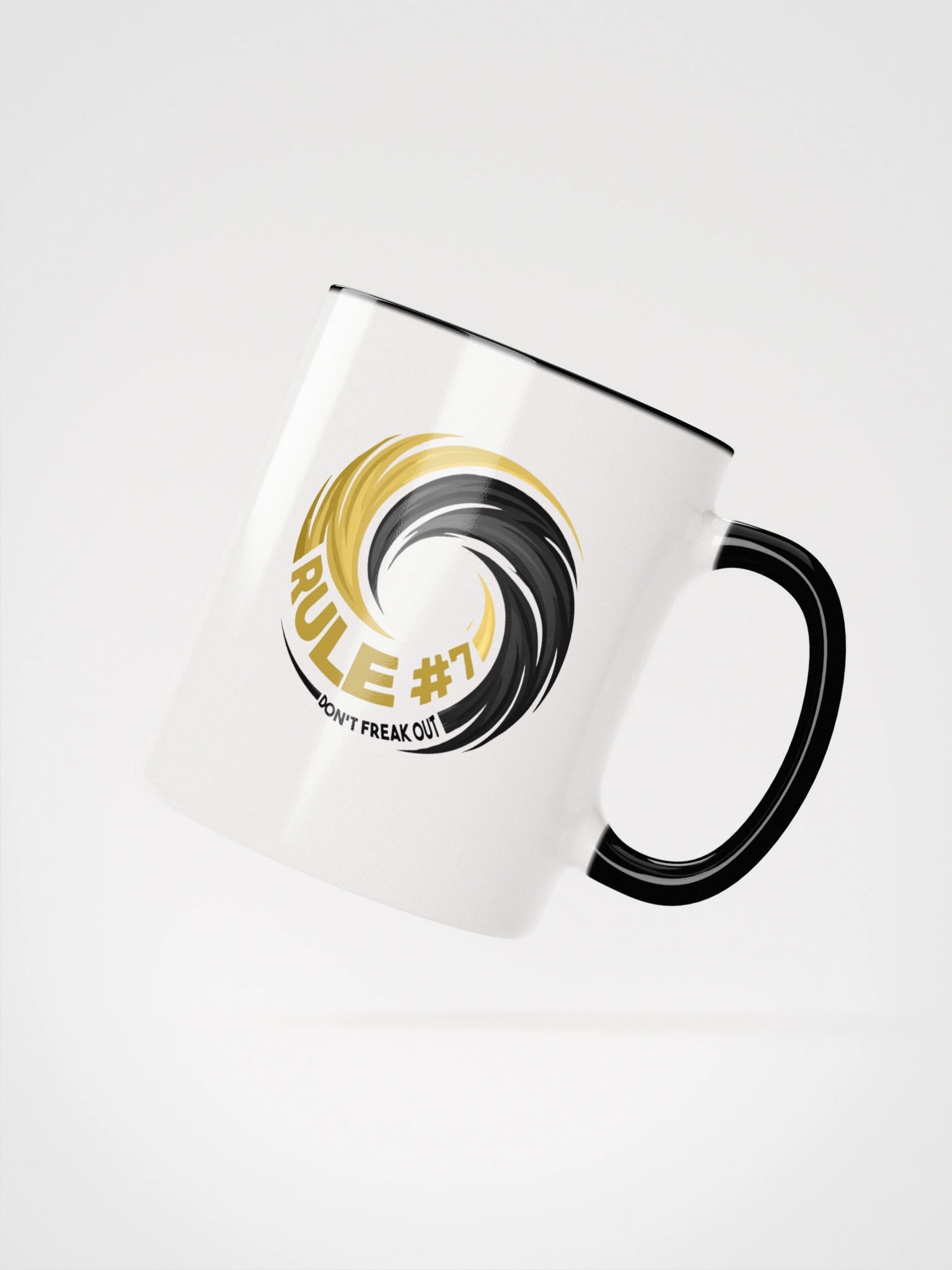 Rule #7 Ceramic Mug Black and Gold product image (23)