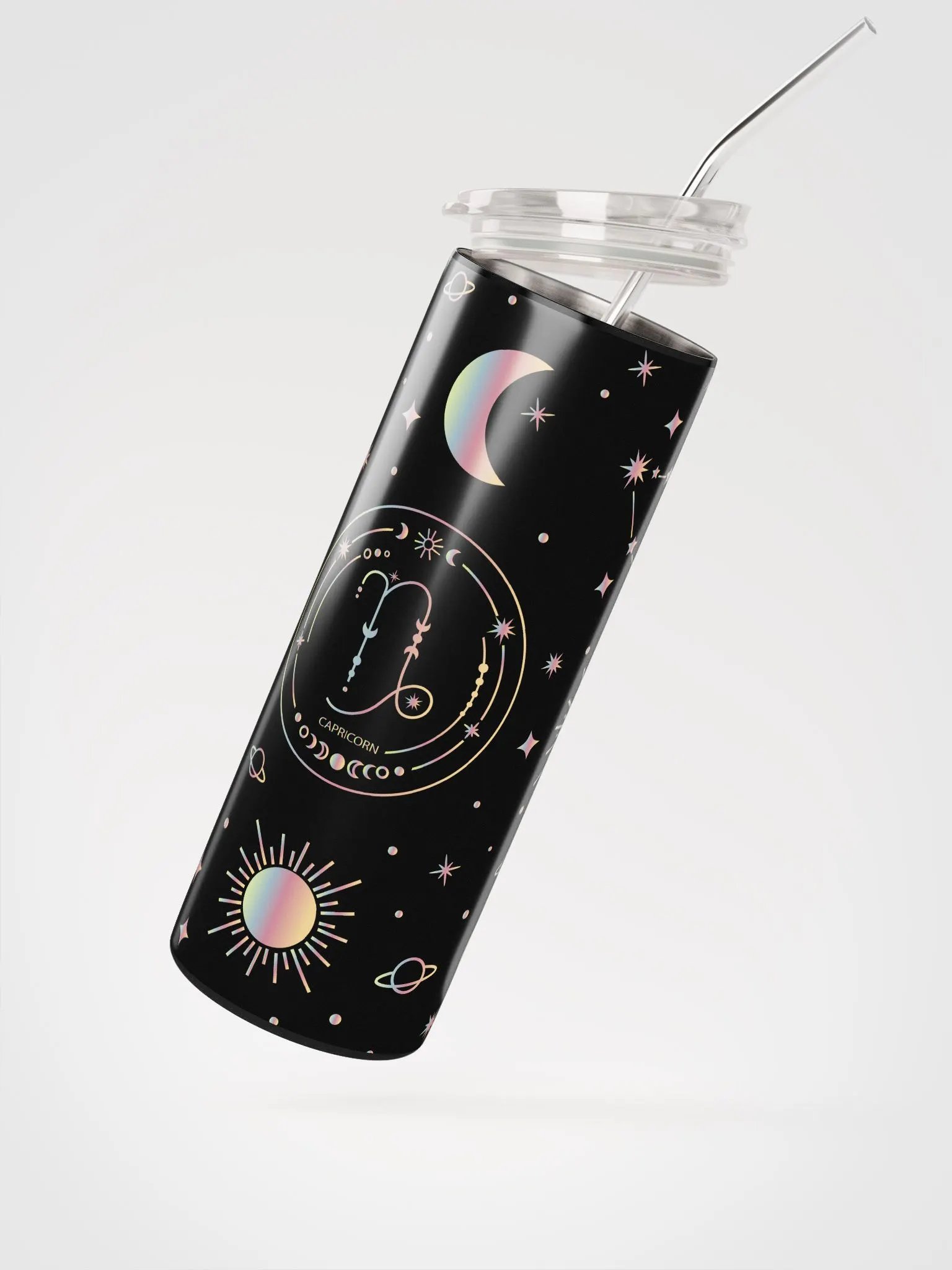Celestial Capricorn Stainless Steel Tumbler: Embrace Zodiac Magic product image (2)