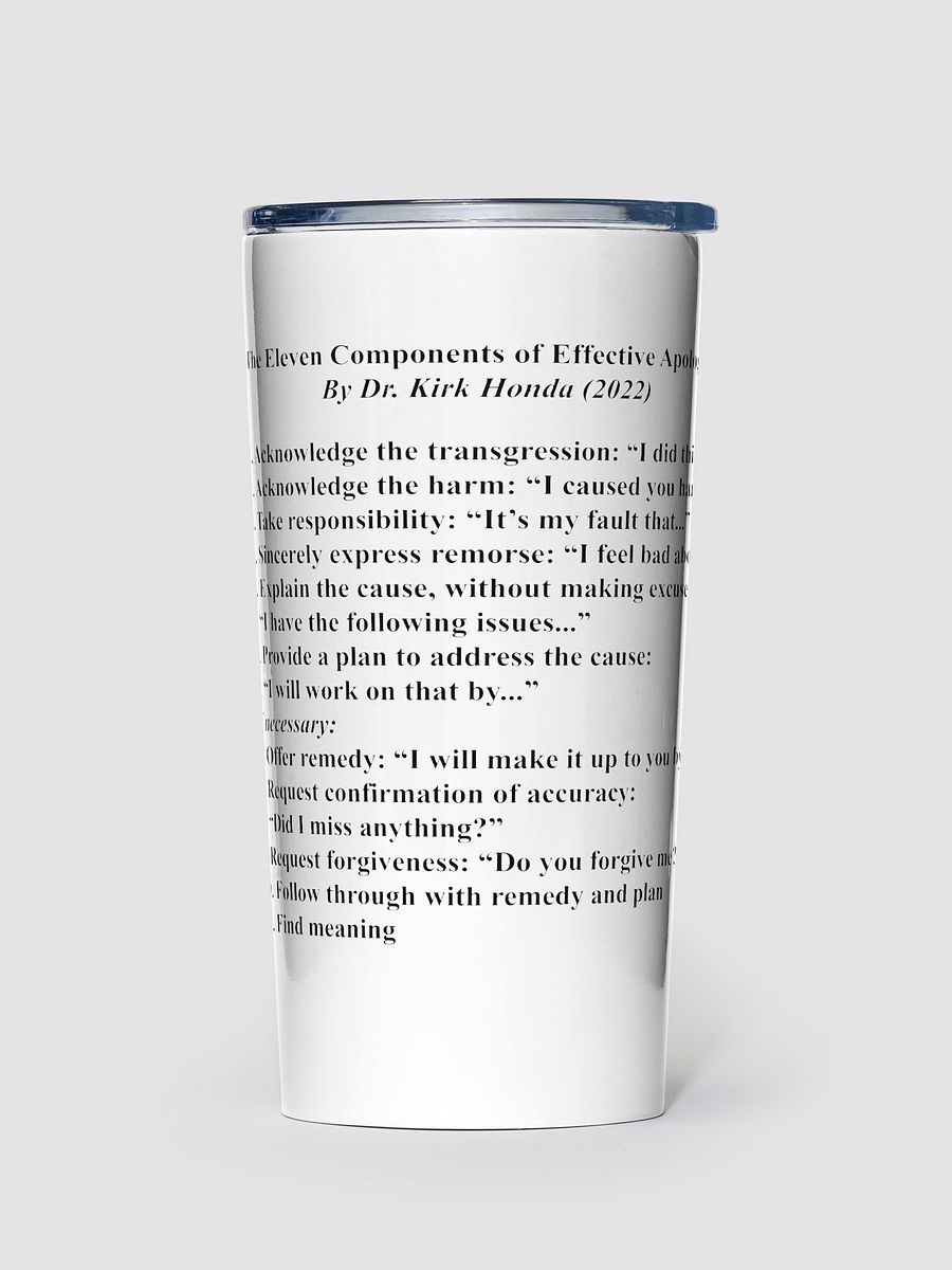 Effective Apologies - Tumbler product image (1)