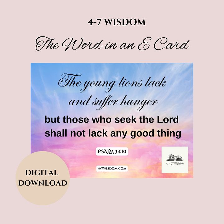 Seek the Lord E Card product image (1)