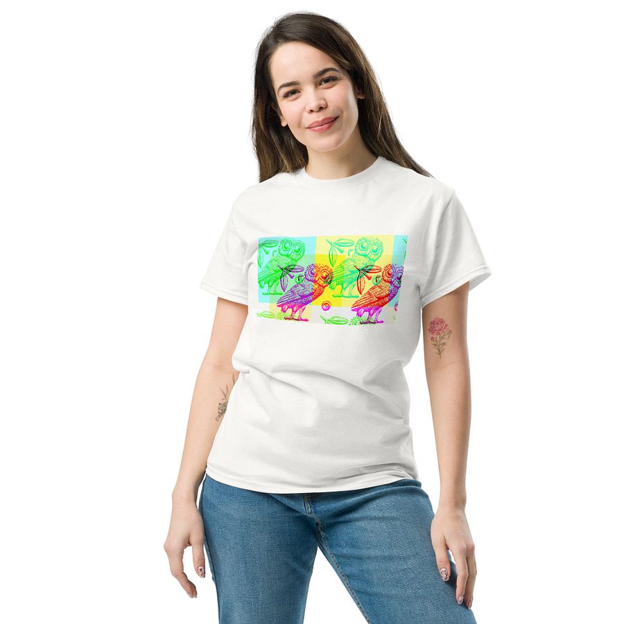 Cute Athenian Owls White T-Shirt product image (3)