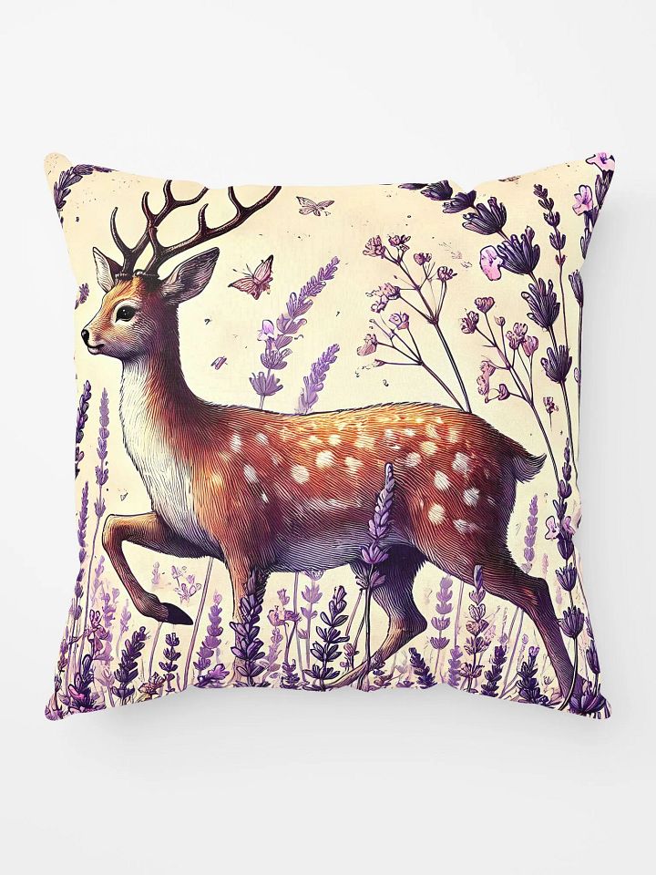 Deer&Lavender Decorative Pillow product image (1)
