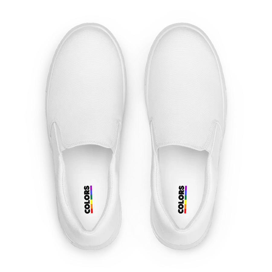 Women's White Slip-On Canvas Shoes product image (2)