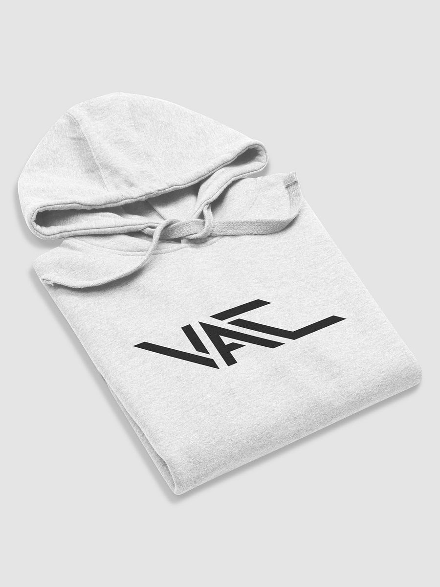 WHITE COTTON HOODIE (BLACK VAC LOGO) product image (6)