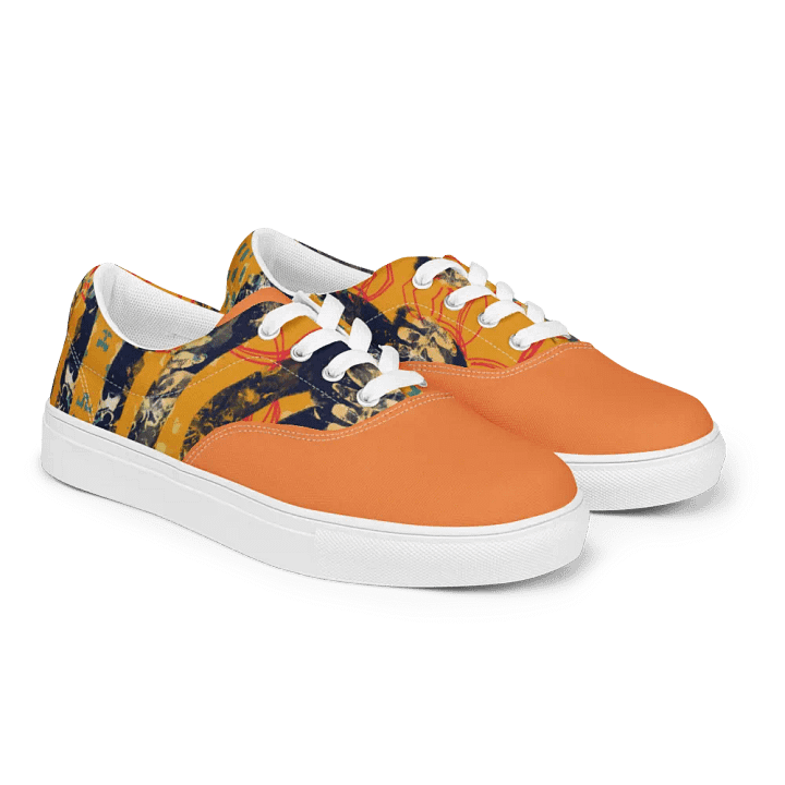 funky orange canvas shoes product image (2)