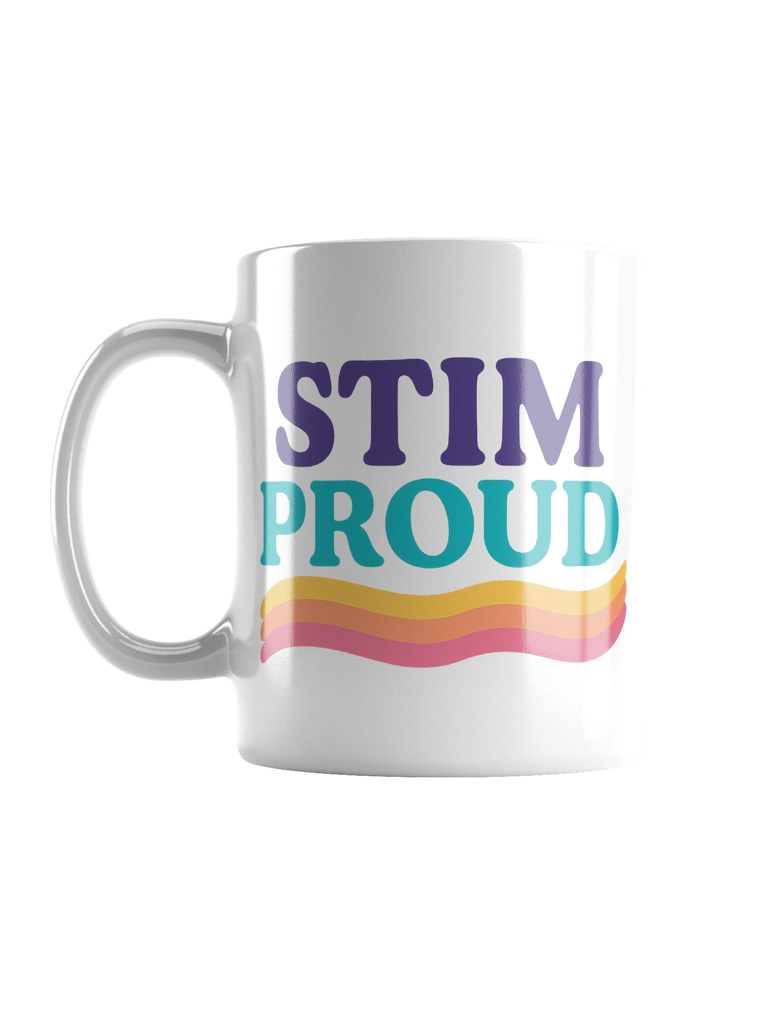 Coffee Mug – “Stim Proud” with Adulting with Autism Logo product image (2)