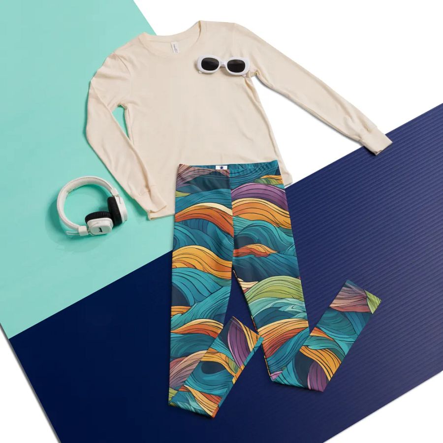 Ripple Rave Youth Leggings product image (6)