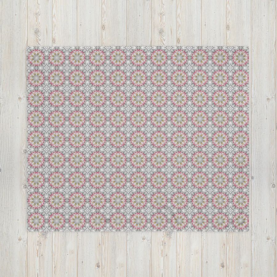 Serene Bird and Blossom Pattern Blanket product image (16)