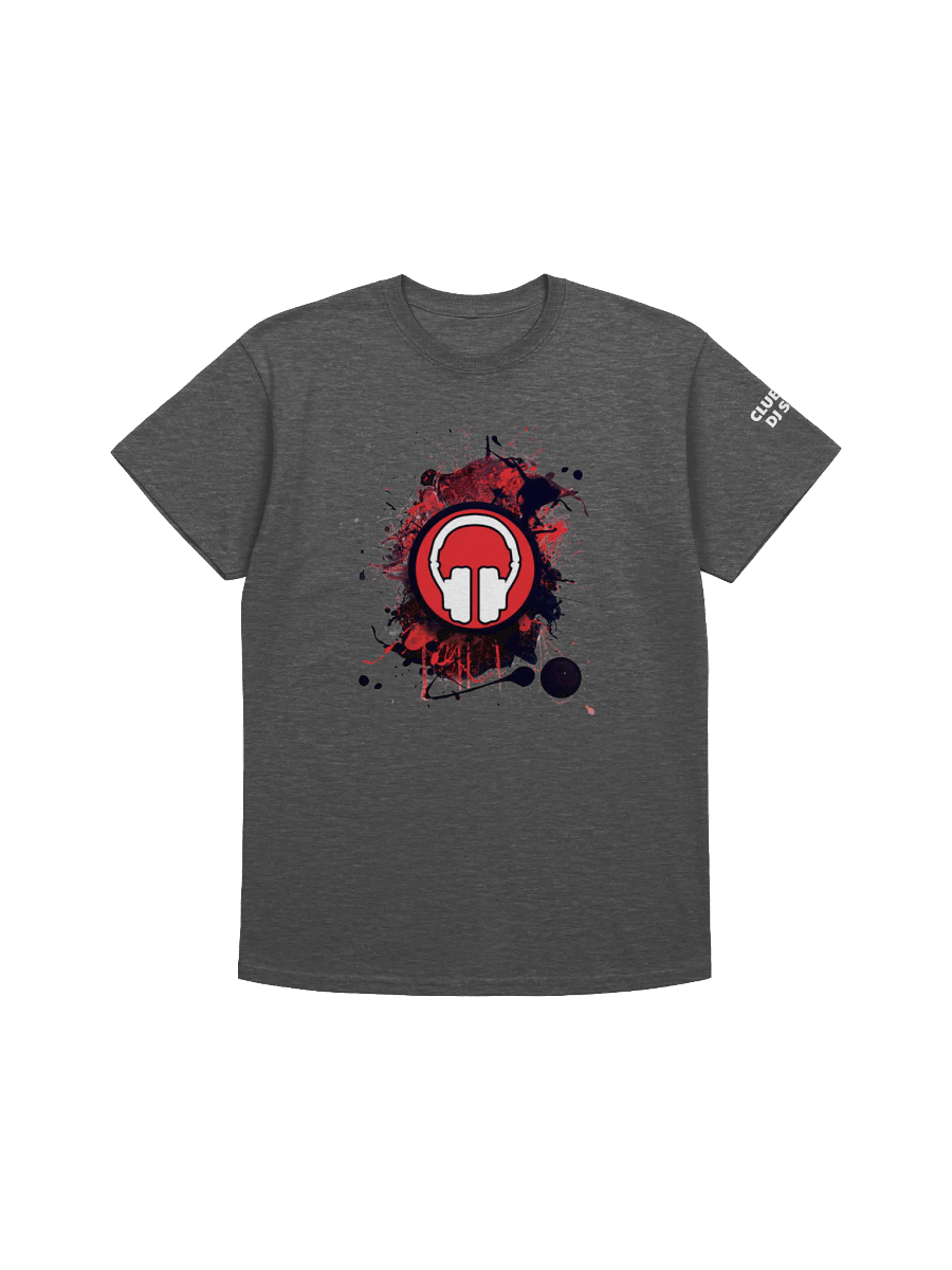 Paint Splat Headphones Large Front Print, With Tribe Back Print T-Shirt product image (1)