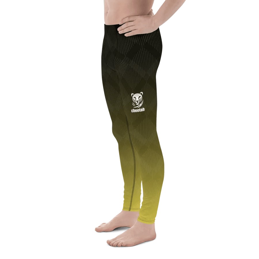 yellow wave male leggings product image (4)