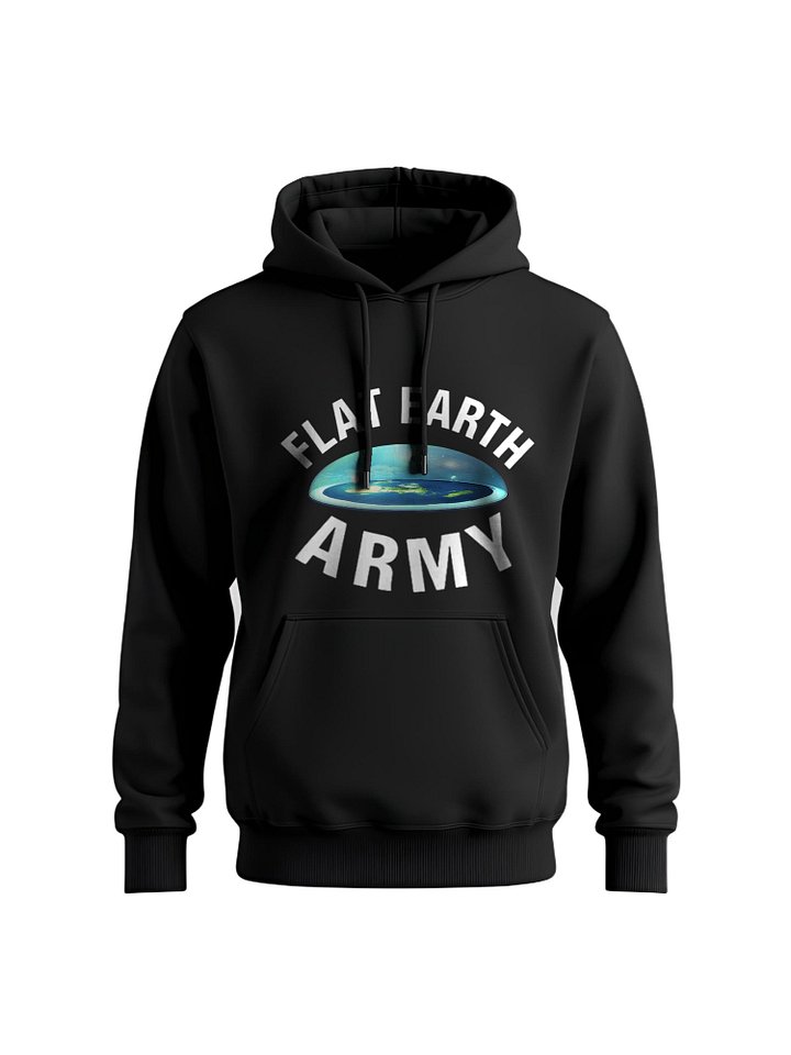 Flat Earth FOR LIFE Hoodie - Funny Conspiracy Theory Sweatshirt, Unique Graphic Pullover, Science Humor Apparel, Gift for Flat Earthers product image (1)