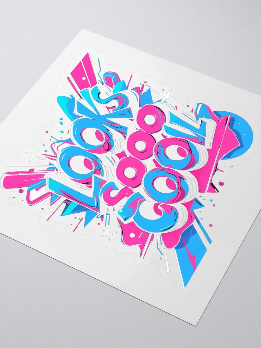 Dynamic Graffiti Text Kiss Cut Stickers product image (3)