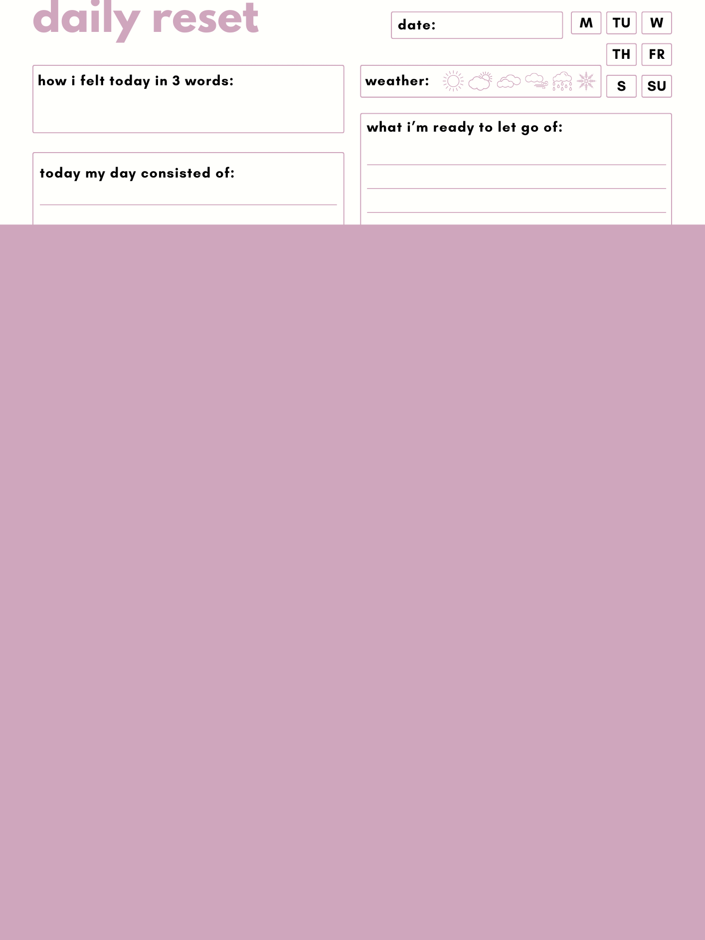 Root & Ritu Daily Planner Pack | 3 Printable Planning Pages for Wellness, Manifestation & Reflection product image (2)