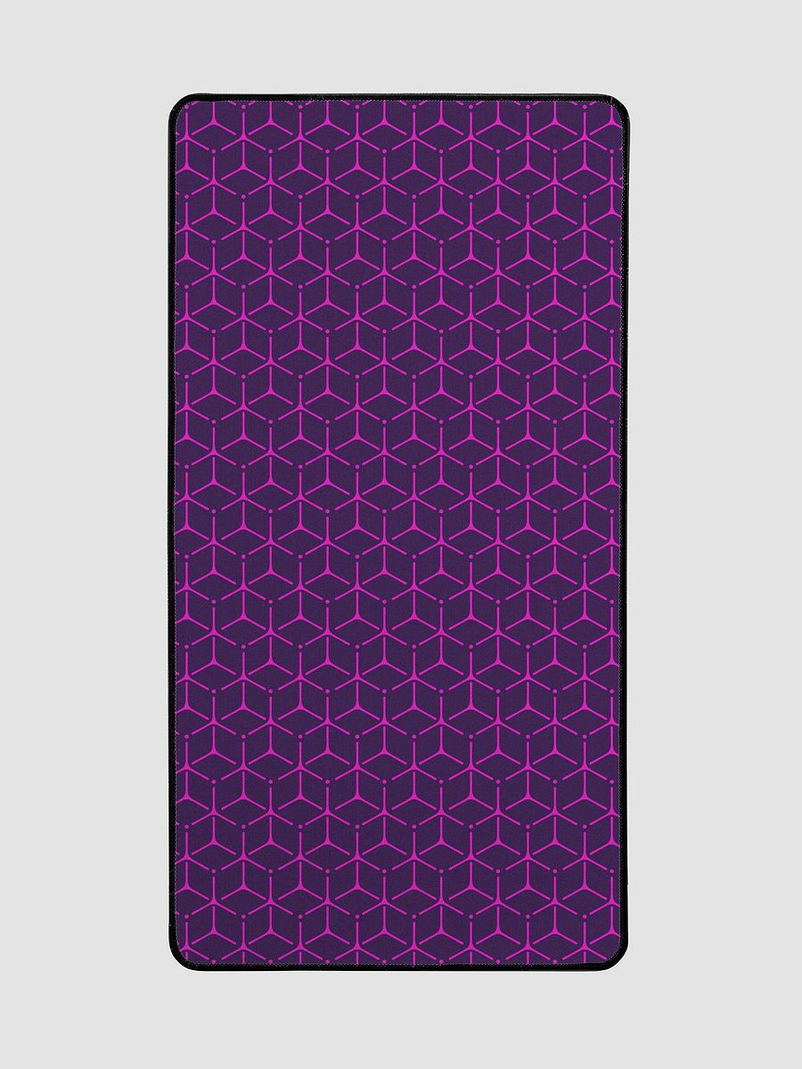 Desk Mat - Hot Pink and Purple Honeycomb Cube Pattern product image (3)