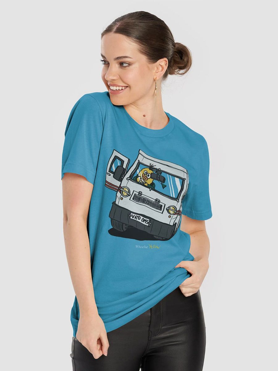 Wheelie Yellow Driving unisex T-shirt! (front print only!) product image (12)