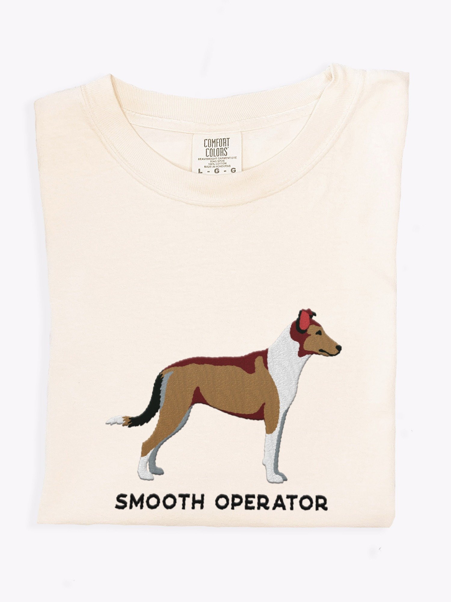 Smooth Operator T-Shirt(Embroidered) of a Smooth Collie product image (1)