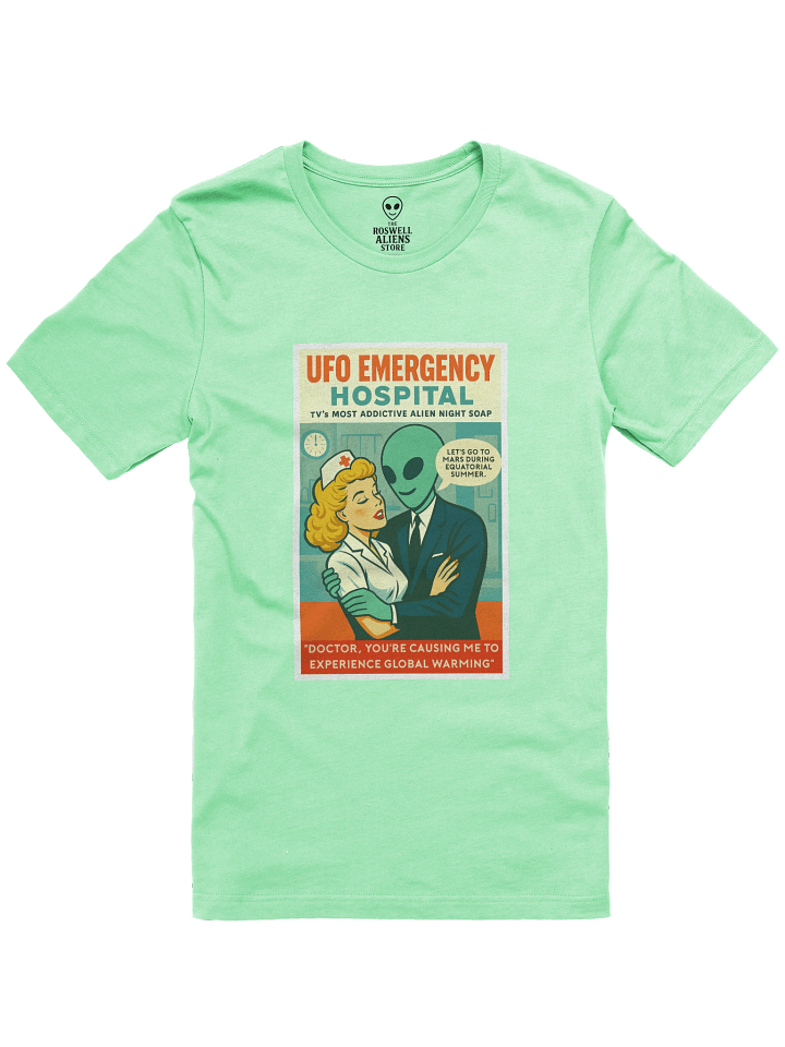 TV Hospital Night Soap Opera Roswell Aliens 1950's Retro Poster Unisex T-Shirt product image (4)
