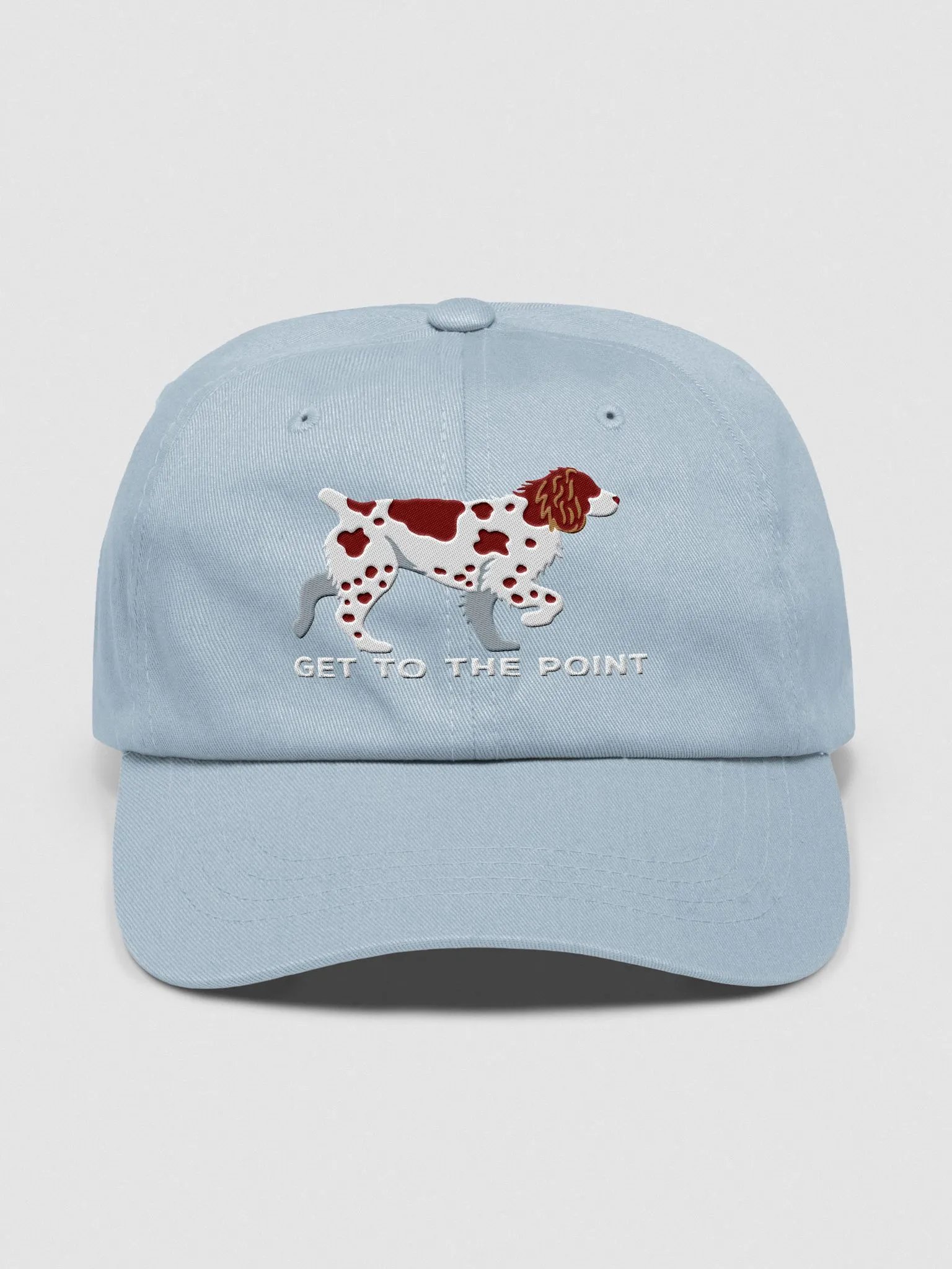 Get to the Point Classic Dad Hat(Embroidered) of a Brittany Spaniel(Liver) product image (17)