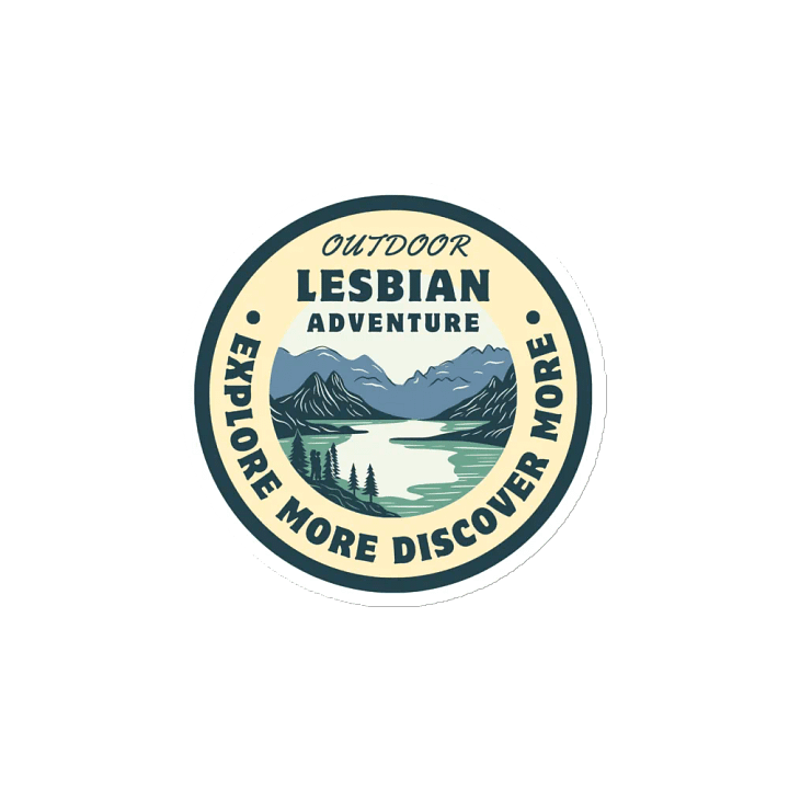 Outdoor Lesbian Adventure Badge Magnet product image (2)