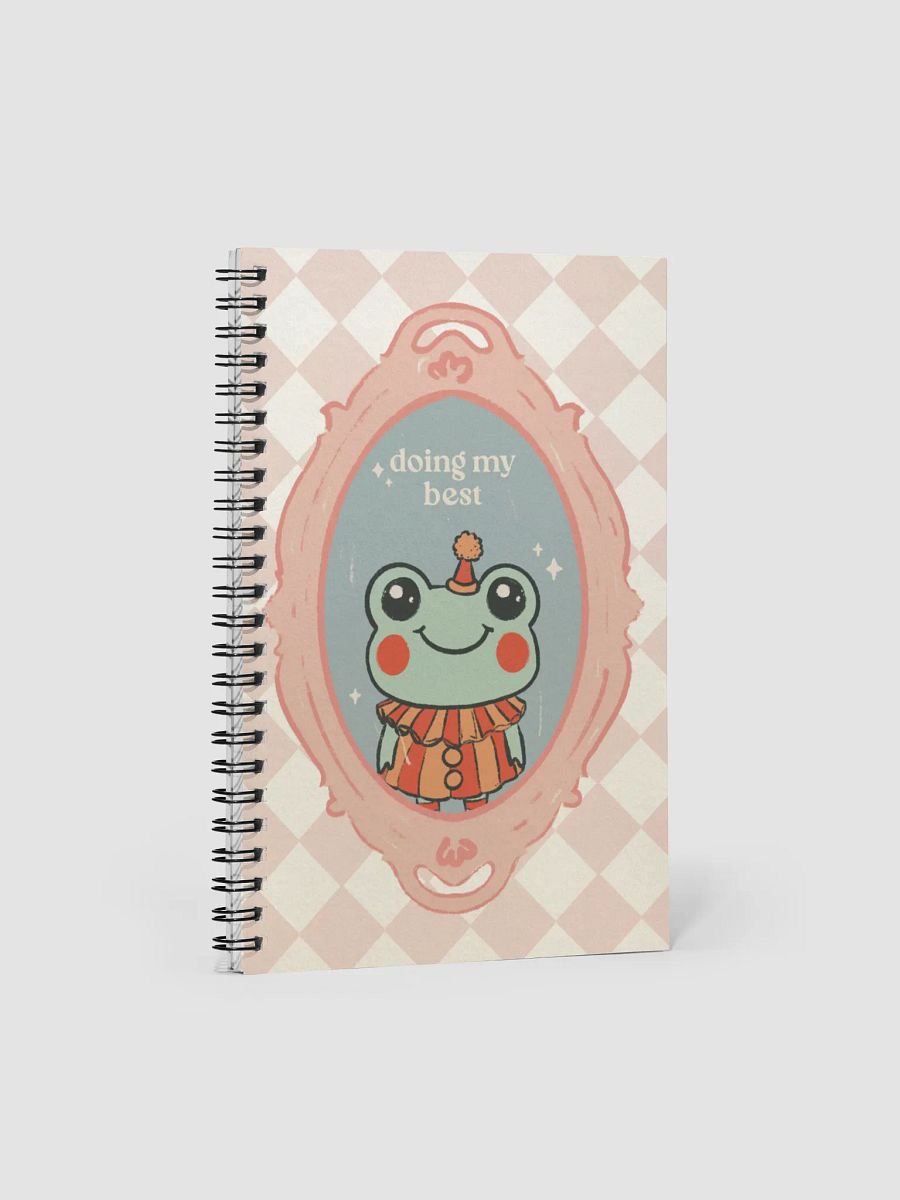'Doing My Best' Clown Frog Notebook product image (2)