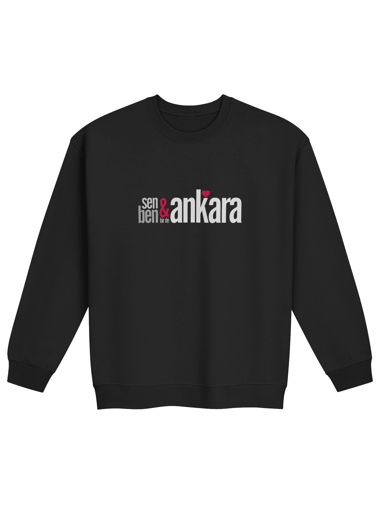 Ankara'da Aşk Sıcaklığı: Sen & Ben Bir de Ankara | Gildan Crewneck Sweatshirt Klasik product image (1)