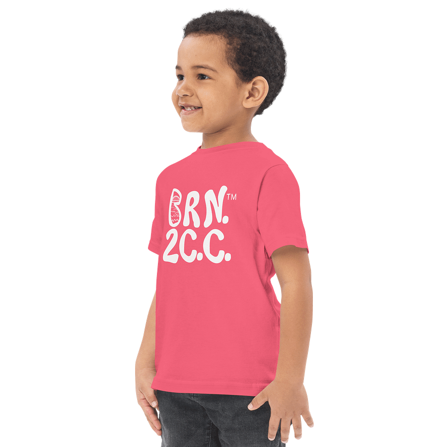 BRN.2C.C.™/BOURNE to Cape Cod™ | DTG Vintage Print | Toddler T-Shirt | Coastal Jersey Tee for Littles | White Logos product image (3)