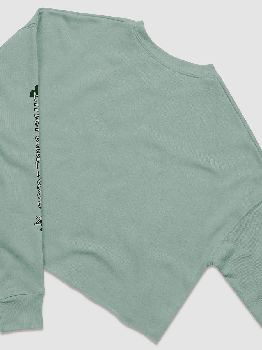 Emerald Rose Croptop Sweatshirt product image (7)