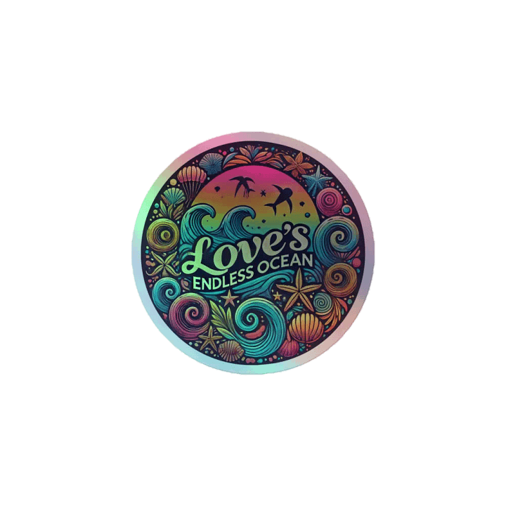 Love's Endless Ocean Holographic Sticker Sheet product image (1)