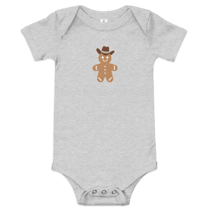 Gingerbread Cowboy Baby Onesie