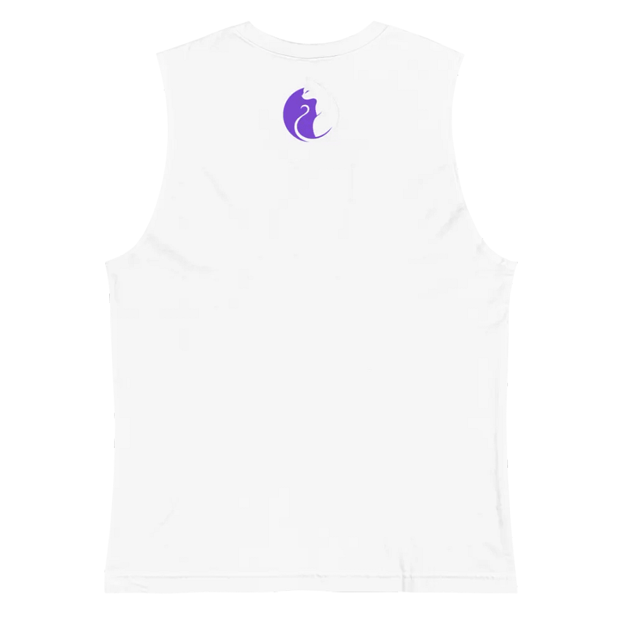 KawaiiKitten Essential Power White Muscle Tank product image (3)
