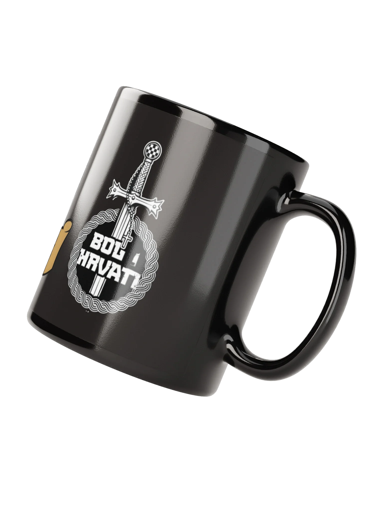 Patriotic Shield Black Glossy Mug product image (4)