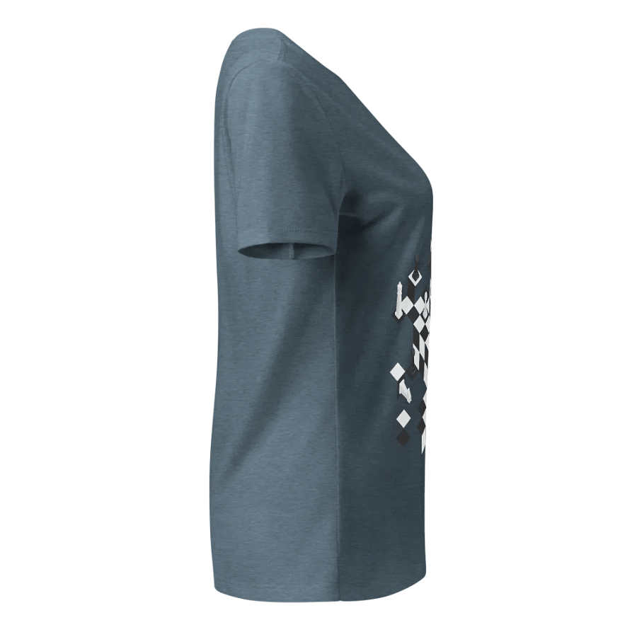 Escher's Chessboard women's v-neck t-shirt product image (7)