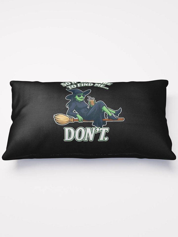 Broadway Witch Throw Pillow – Chill Green Witch Quote – Cozy Theatre Decor product image (2)