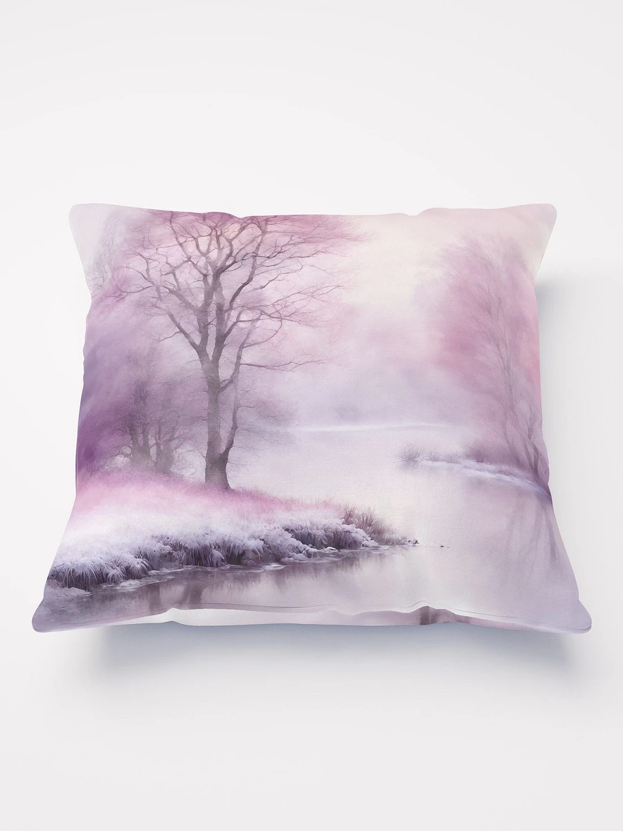 Pink Winter Nature Scene Pillow product image (2)