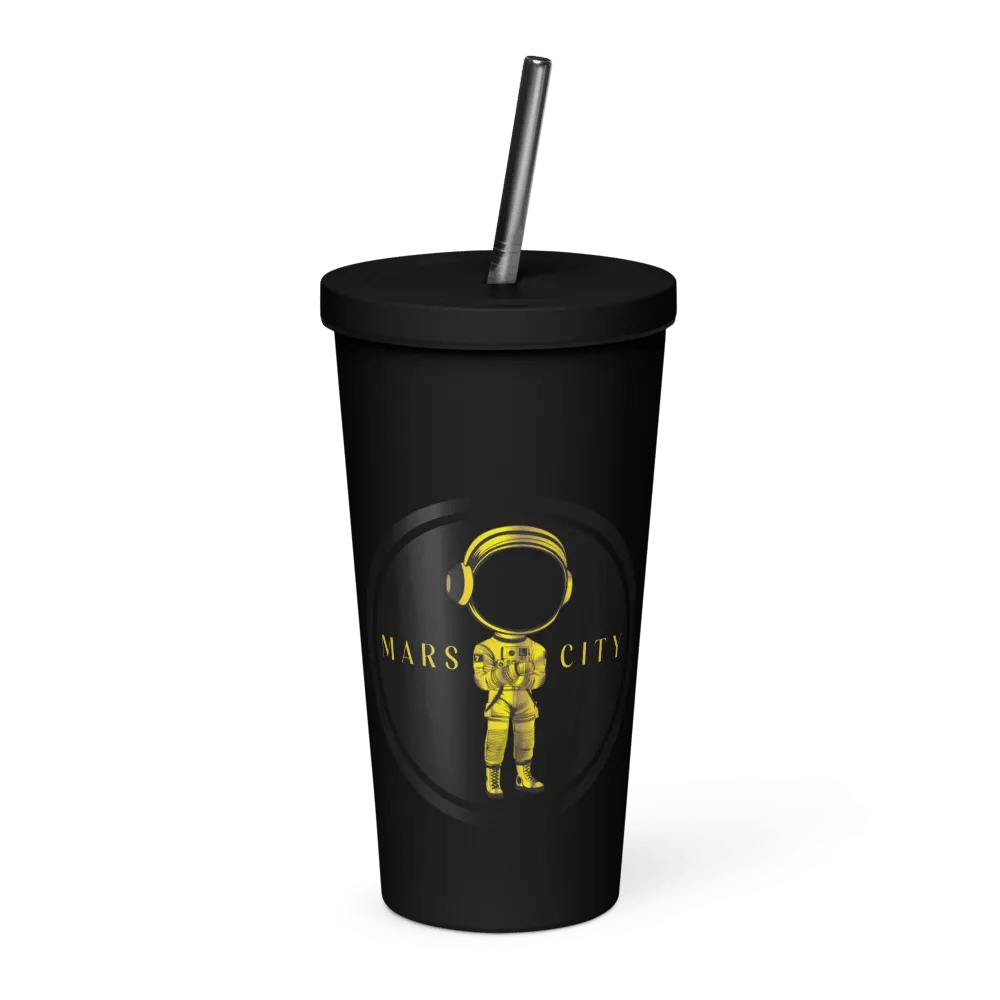 MARS CITY ALL GOLD ASTRONAUT TUMBLER product image (3)