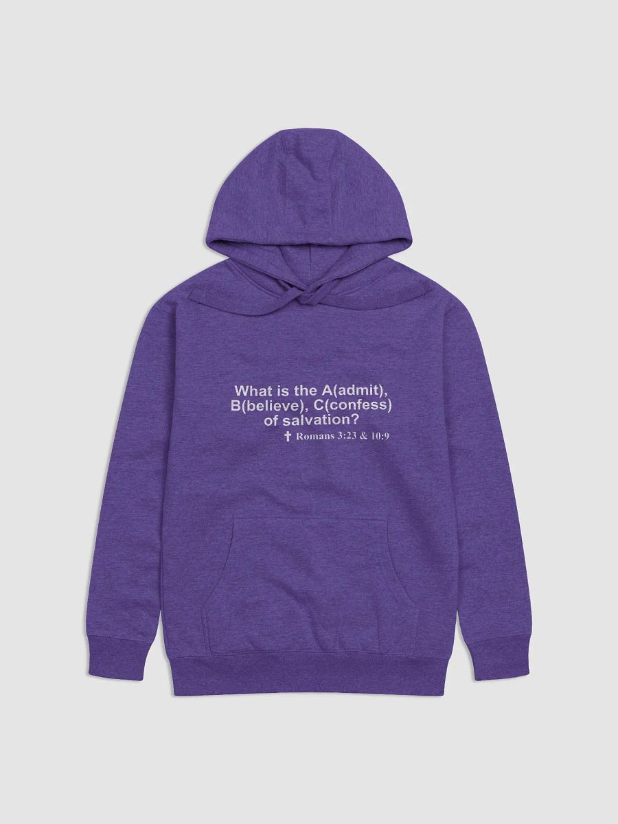 A Christian Sweatshirt to prompt spiritual conversations: What does the Bible say about Salvation? product image (2)