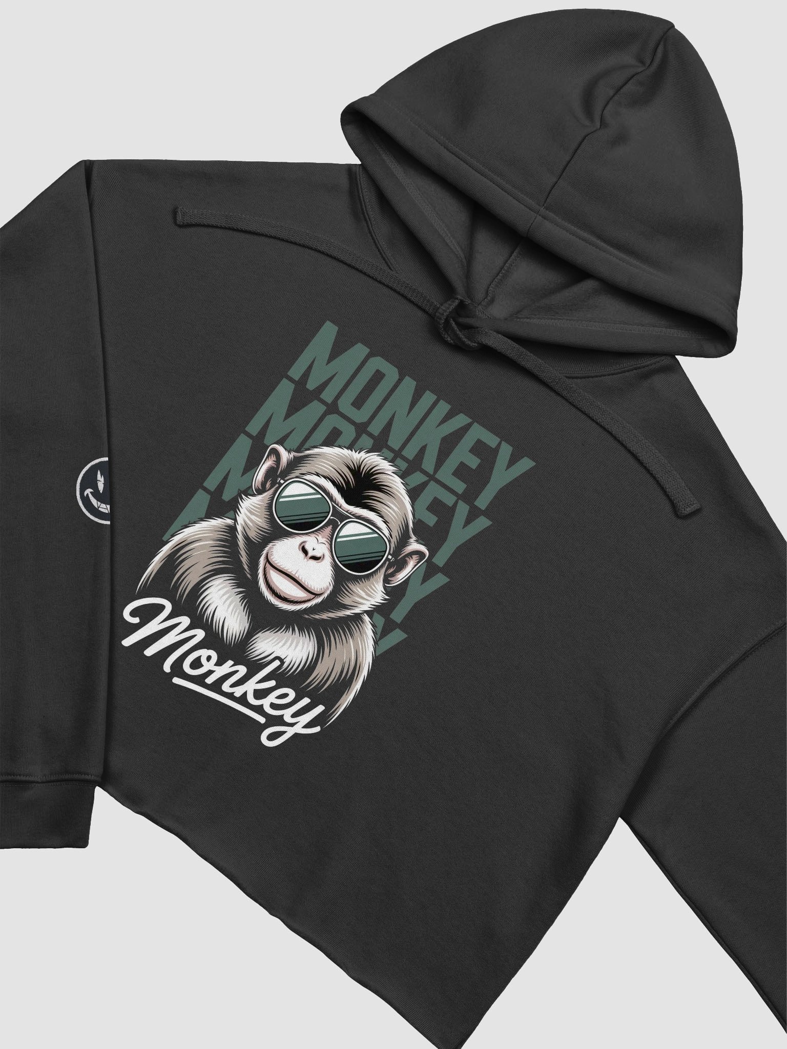 Cool Monkey Vibes Crop Hoodie product image (1)