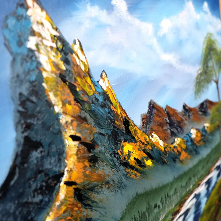 The Iron Mountain (Original) 16x20 Canvas product image (2)