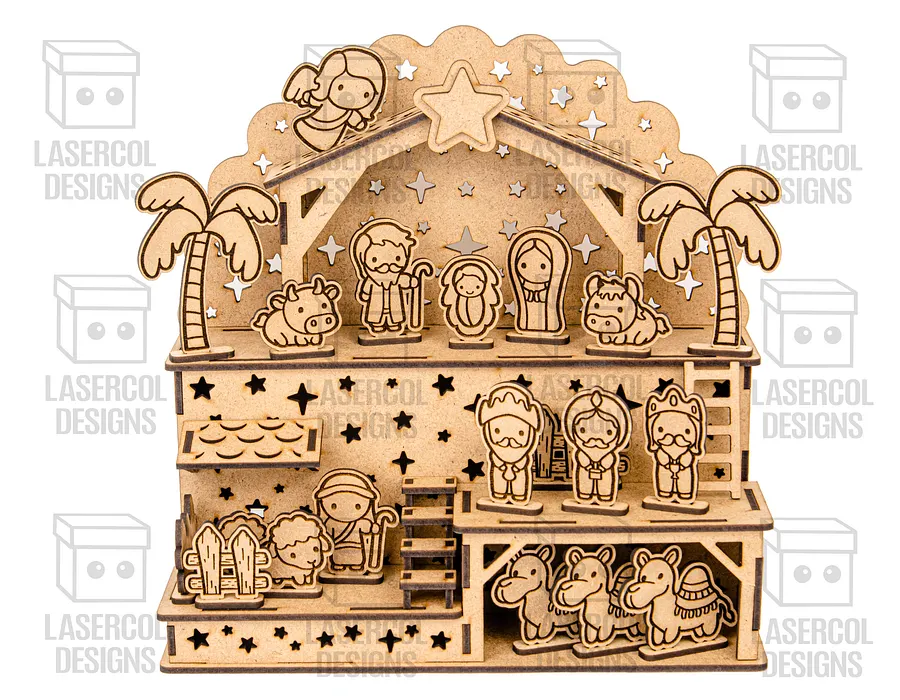 Nativity Scene - Christmas Gift - Laser Cut Files product image (2)