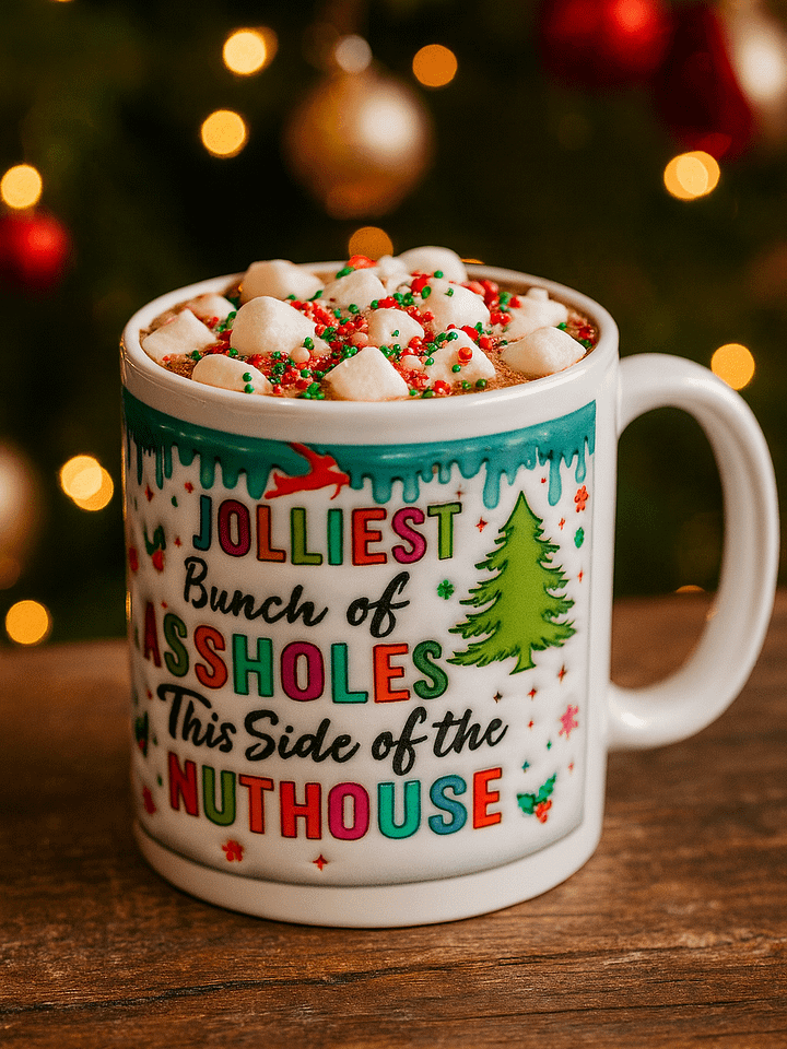 Jolliest Bunch Holiday Mug – Retro Sass Meets Christmas Class! product image (1)