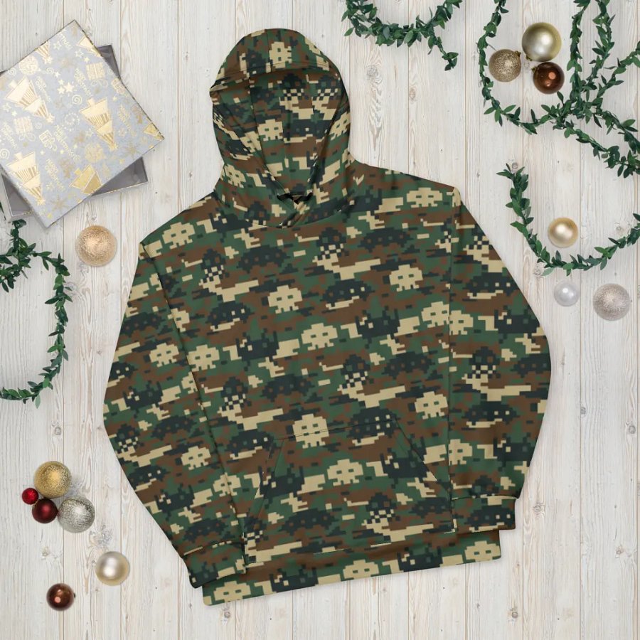 Space Invaders Camo Unisex Hoodie (Primal) product image (10)