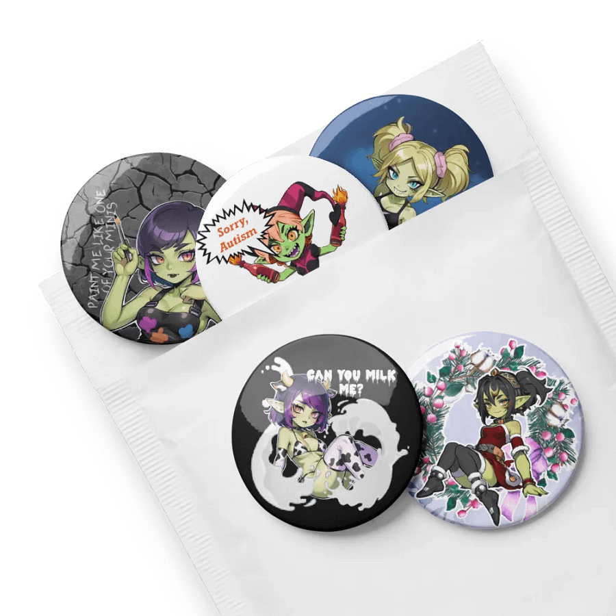 Goblin girls Pin Button Set product image (8)
