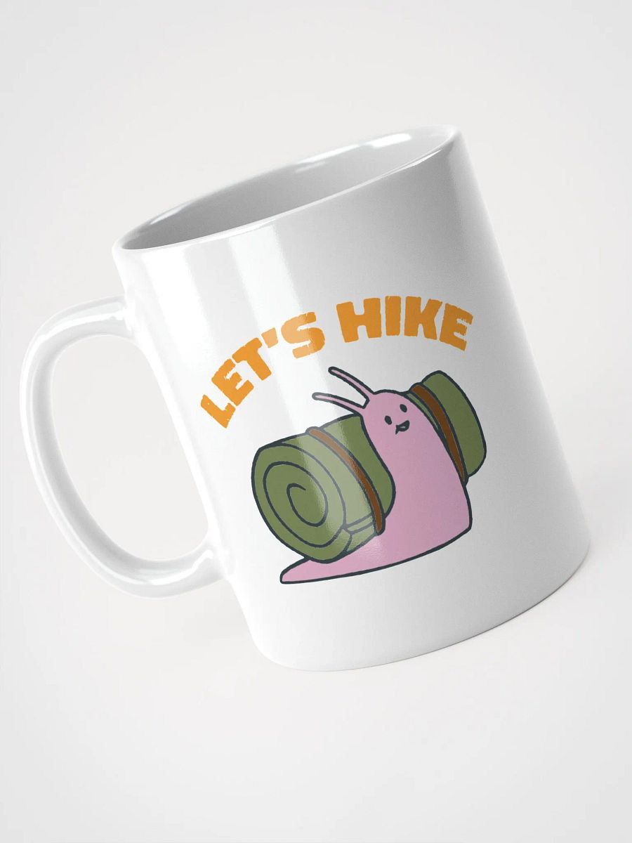 Happy Snail with Bedroll Shell says Let's Hike! product image (3)