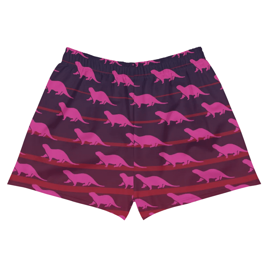 Otters on the Horizon Patterned Unisex Athletic Shorts product image (4)