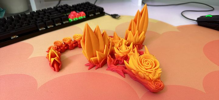 Rose Dragon Fidget Toy (LARGE) product image (1)