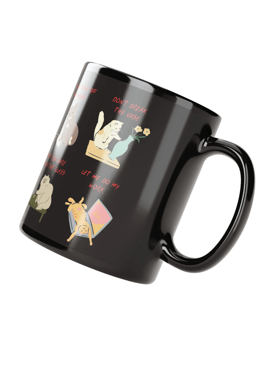 Naught Cats Black Mug product image (4)