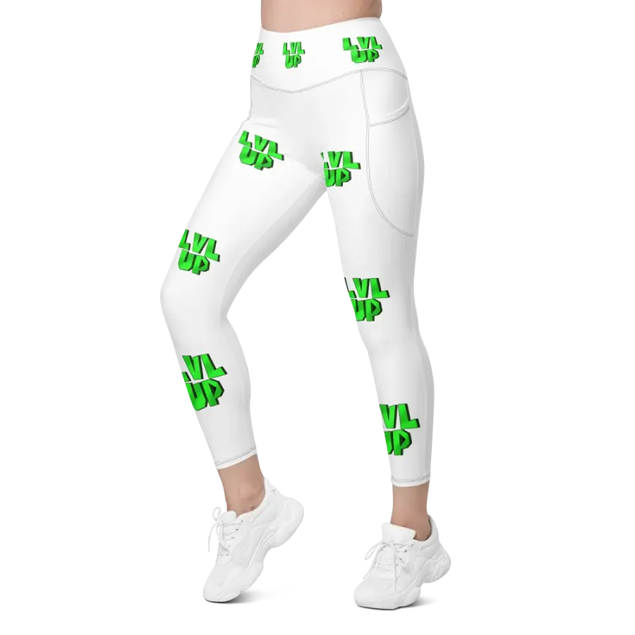 LVL UP White Yoga Pants product image (3)